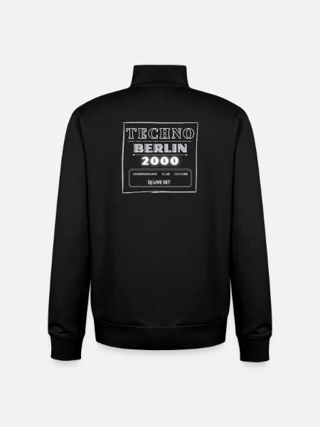 Techno Underground Club Logo - Unisex Organic Zip Sweatshirt von Stanley/Stella - Schwarz