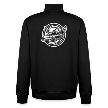 Auto Tuning Tacho - Unisex Organic Zip Sweatshirt von Stanley/Stella - Schwarz - Hinten - AI Model Male 185 light (185cm)