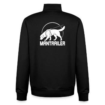 Golden Retriever MANTRAILER Suchhunde Hunde Hund - Unisex Organic Zip Sweatshirt von Stanley/Stella - Schwarz - Hinten - AI Model Male 185 light (185cm)
