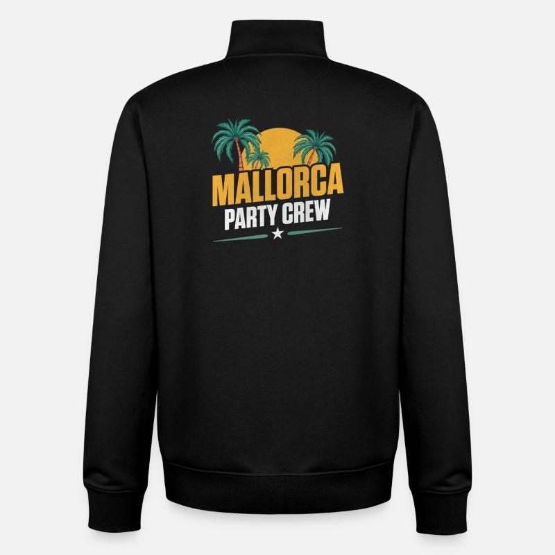 Mallorca Party Crew - Unisex Organic Zip Sweatshirt von Stanley/Stella - Schwarz