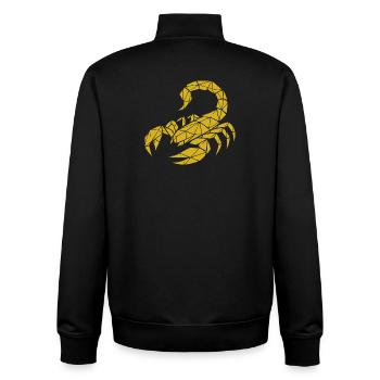 Skorpion – Kraft & Geheimnis - Unisex Organic Zip Sweatshirt von Stanley/Stella - Schwarz - Hinten - AI Model Male 185 light (185cm)