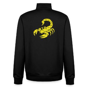Skorpion – Kraft & Geheimnis - Unisex Organic Zip Sweatshirt von Stanley/Stella - Schwarz - Hinten - AI Model Male 185 light (185cm)