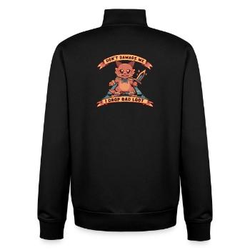 Ich lasse schlechte Beute fallen - Unisex Organic Zip Sweatshirt von Stanley/Stella - Schwarz - Hinten - AI Model Male 185 light (185cm)
