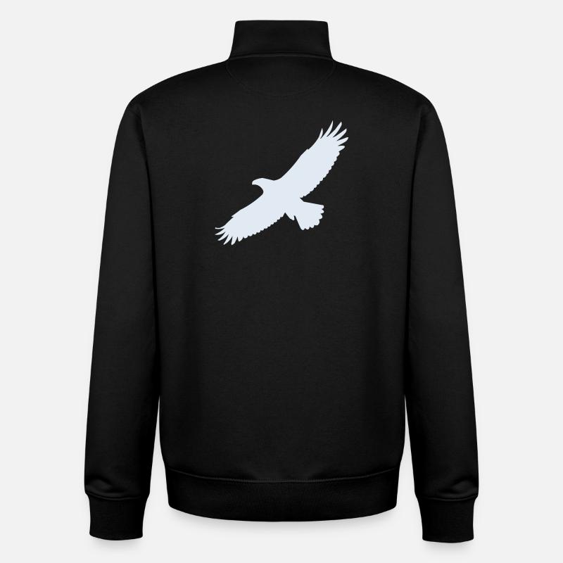 Aigle - Sweat zippé unisexe en coton bio Stanley/Stella - noir