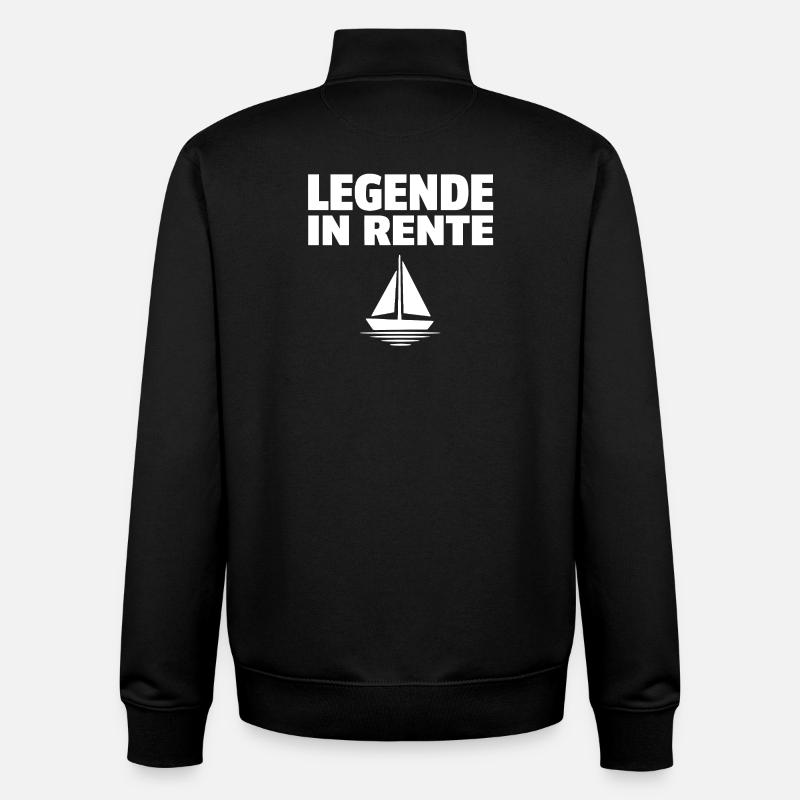 Endlich Rente Frei - Unisex Organic Zip Sweatshirt von Stanley/Stella - Schwarz