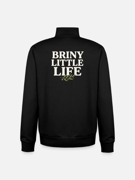 Olive Girl Martini Olive Mediterranean - Unisex Organic Zip Sweatshirt by Stanley/Stella - black