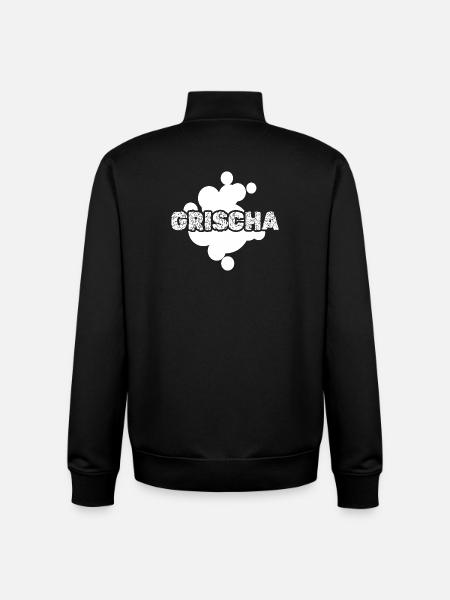 Grischa as a gift - Unisex Organic Zip Sweatshirt by Stanley/Stella - black
