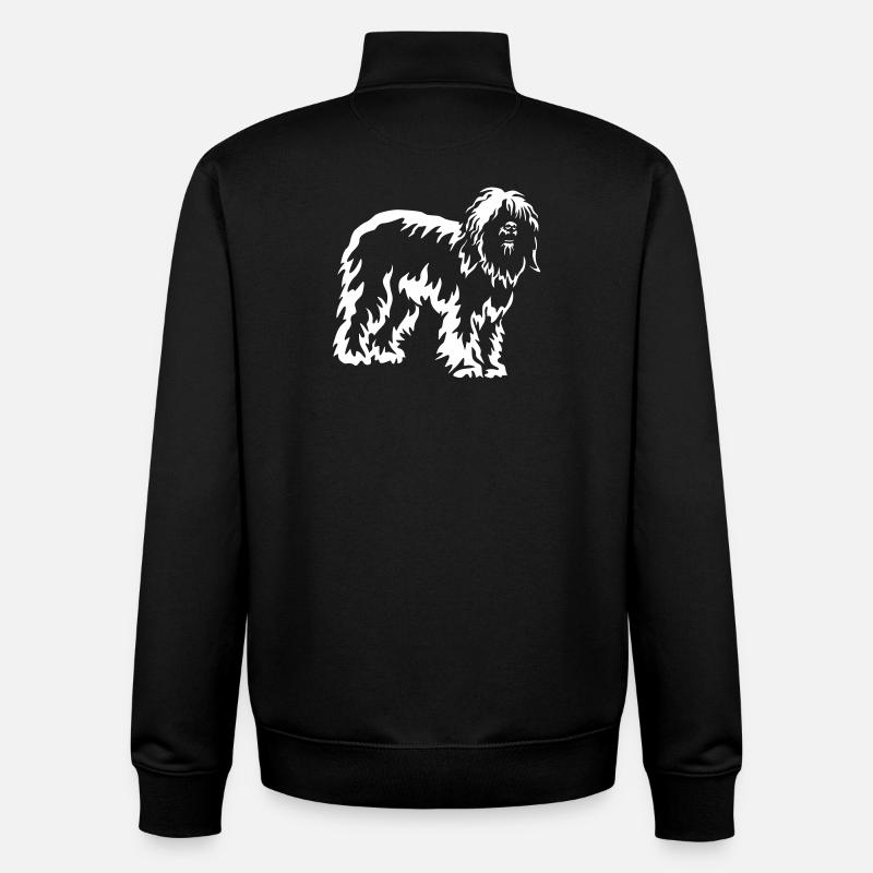 Portuguese Shepherd "Black Edition" - Unisex Organic Zip Sweatshirt by Stanley/Stella - black