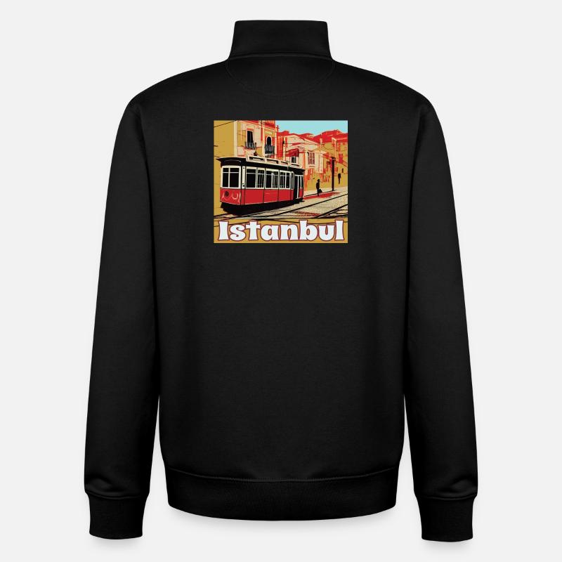 Istanbul - Unisex Organic Zip Sweatshirt by Stanley/Stella - black