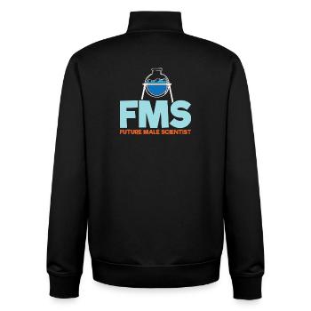 Künftiger männlicher Wissenschaftler - Unisex Organic Zip Sweatshirt von Stanley/Stella - Schwarz - Hinten - AI Model Male 185 light (185cm)