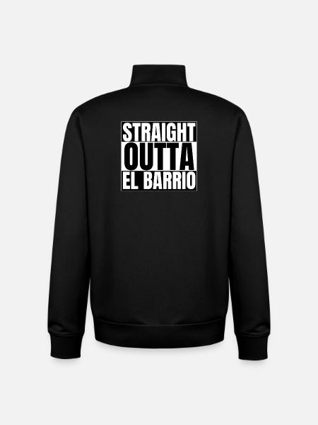 Straight Outta El Barrio - Unisex Organic Zip Sweatshirt by Stanley/Stella - black