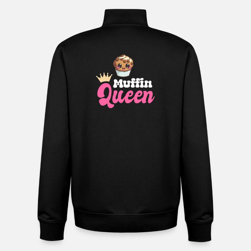 Muffin Baking Baker - Sweat zippé unisexe en coton bio Stanley/Stella - noir
