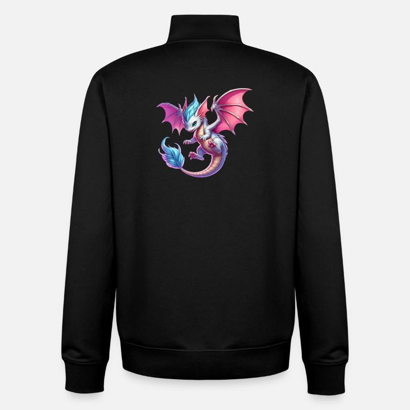 Dragon - Unisex Organic Zip Sweatshirt by Stanley/Stella - black