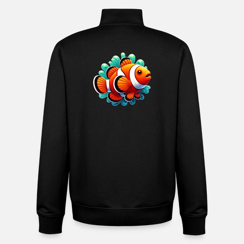 Clownfisch - Unisex Organic Zip Sweatshirt von Stanley/Stella - Schwarz