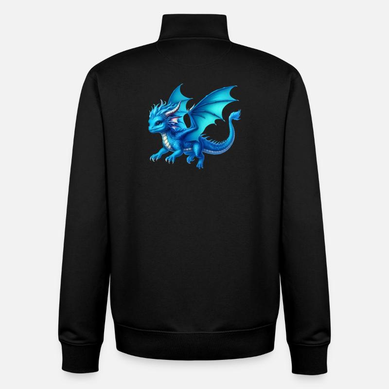 Drache - Unisex Organic Zip Sweatshirt von Stanley/Stella - Schwarz