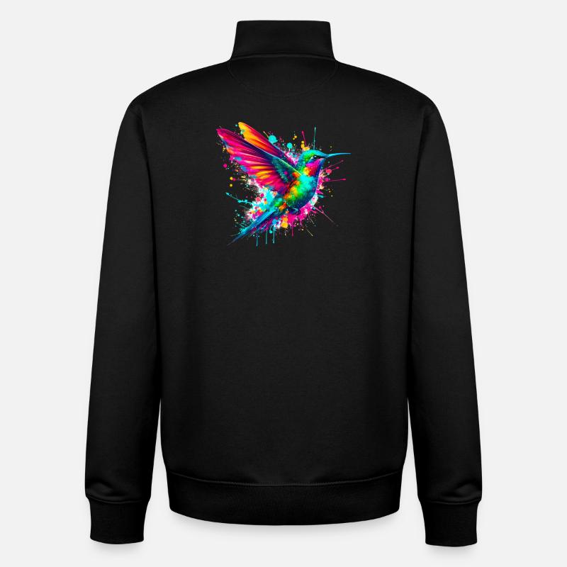 Kolibri - Unisex Organic Zip Sweatshirt von Stanley/Stella - Schwarz