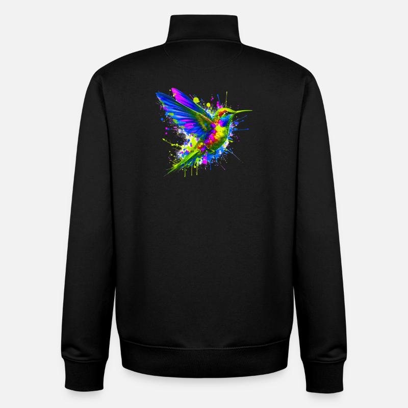 Kolibri - Unisex Organic Zip Sweatshirt von Stanley/Stella - Schwarz