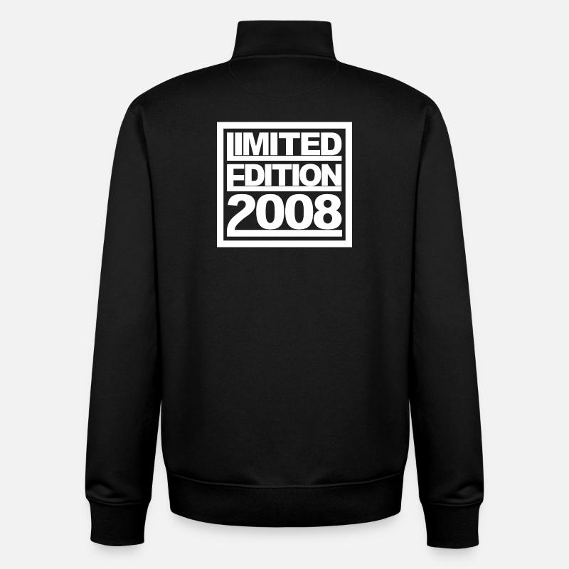 Limited Edition 2008 Design Birthday - Unisex Organic Zip Sweatshirt by Stanley/Stella - black