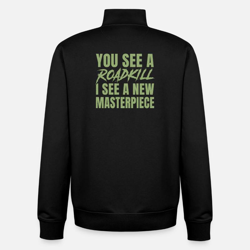 taxidermie pour la conception de taxidermistes - Sweat zippé unisexe en coton bio Stanley/Stella - noir