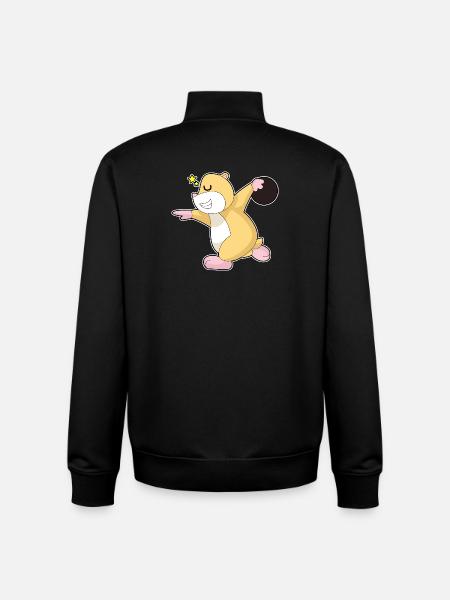 Hamster Bowling Bowlingkugel - Unisex Organic Zip Sweatshirt von Stanley/Stella - Schwarz