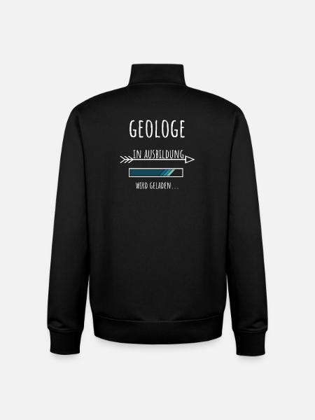 Geosciences Student Occupation Training Geologist - Unisex Organic Zip Sweatshirt by Stanley/Stella - black
