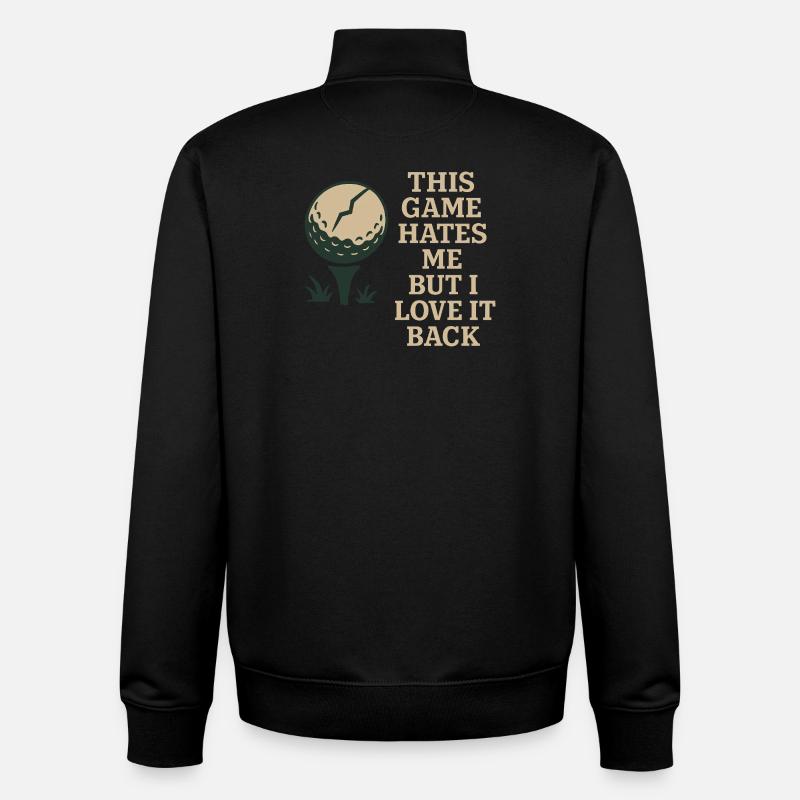 Lustiger Golf-humor, Sarkastischer Papa, - Unisex Organic Zip Sweatshirt von Stanley/Stella - Schwarz