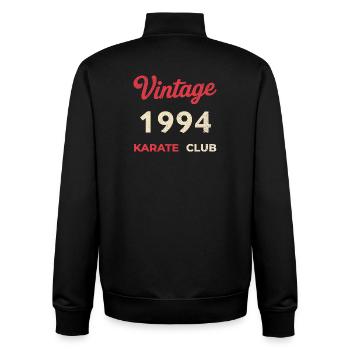 Vintage 1994 – Année de naissance rétro du Karate Club - Sweat zippé unisexe en coton bio Stanley/Stella - noir - Dos - AI Model Male 185 light (185cm)
