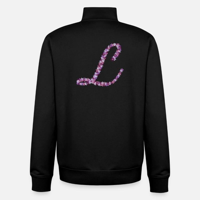 Symphonie des Fleurs - Sweat zippé unisexe en coton bio Stanley/Stella - noir