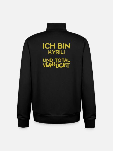 Gift for Kirill - Unisex Organic Zip Sweatshirt by Stanley/Stella - black