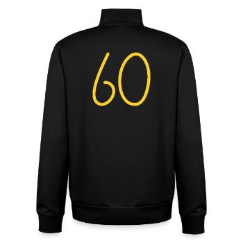 60 - Sweat zippé unisexe en coton bio Stanley/Stella - noir - Dos - AI Model Male 185 light (185cm)