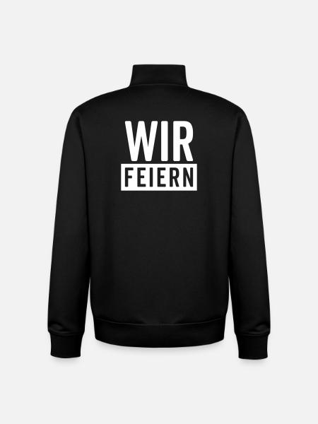 We Celebrate – Party Motif - Unisex Organic Zip Sweatshirt by Stanley/Stella - black
