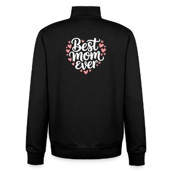 Die beste Mutter aller Zeiten - Unisex Organic Zip Sweatshirt von Stanley/Stella - Schwarz - Hinten - AI Model Male 185 light (185cm)