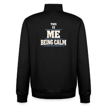 Perimenopause Humor Perimenopause - Unisex Organic Zip Sweatshirt von Stanley/Stella - Schwarz - Hinten - AI Model Male 185 light (185cm)