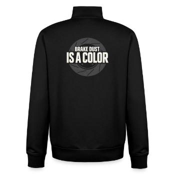 Track Day Bremsstaub Hpde Track Car Autocross - Unisex Organic Zip Sweatshirt von Stanley/Stella - Schwarz - Hinten - AI Model Male 185 light (185cm)