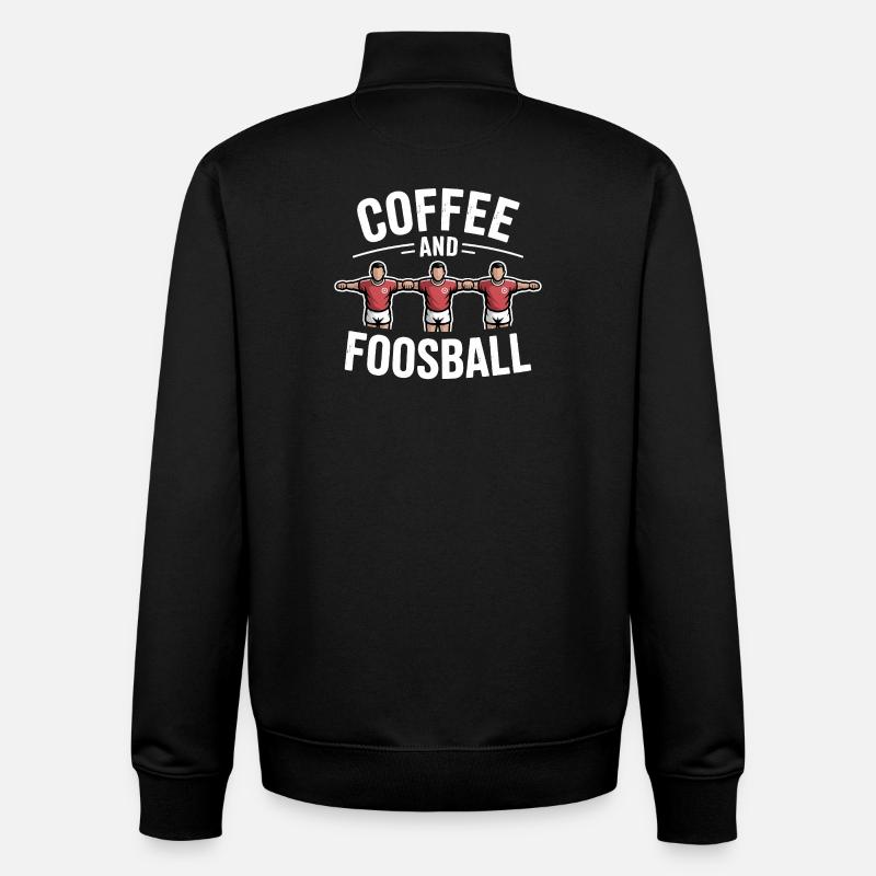 Tischfußball Evolution Lustiges Kickern Foosball - Unisex Organic Zip Sweatshirt von Stanley/Stella - Schwarz