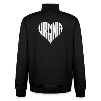 Virginia Herz Design - Unisex Organic Zip Sweatshirt von Stanley/Stella - Schwarz - Hinten - AI Model Male 185 light (185cm)