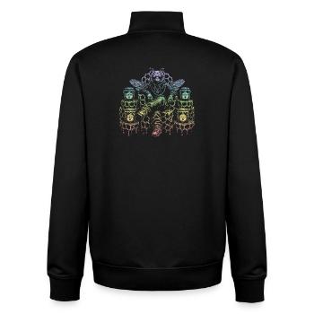 Honigbiene - Unisex Organic Zip Sweatshirt von Stanley/Stella - Schwarz - Hinten - AI Model Male 185 light (185cm)