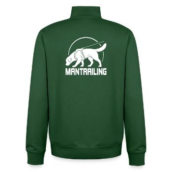 Golden Retriever Mantrailing Hundesport Hunde - Unisex Organic Zip Sweatshirt von Stanley/Stella - Flaschengrün - Hinten - AI Model Male 185 dark (185cm)