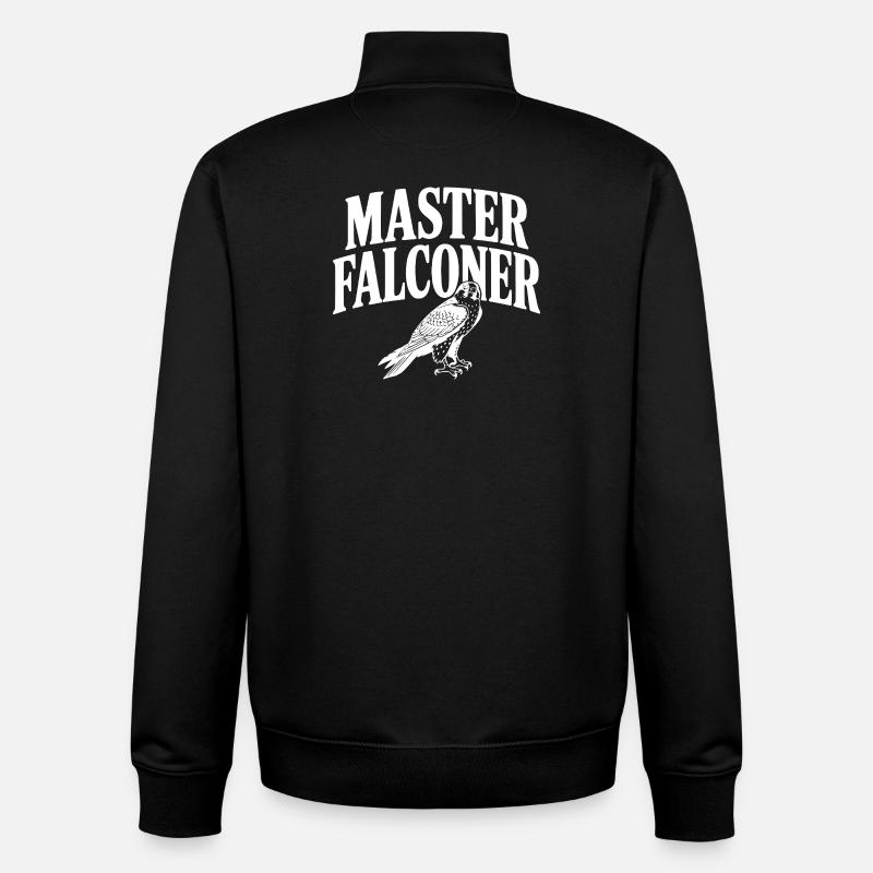 Master Falconer - Unisex Organic Zip Sweatshirt by Stanley/Stella - black