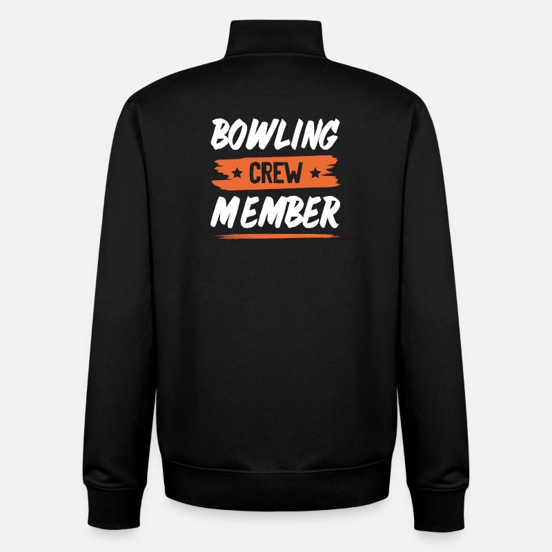 Équipe de bowling - Sweat zippé unisexe en coton bio Stanley/Stella - noir