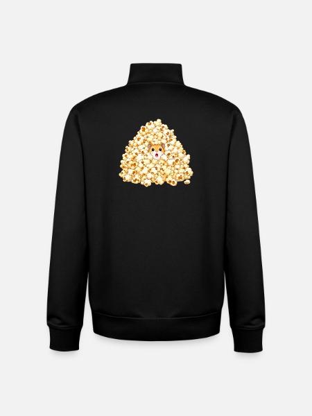 Hamster im Popcornhügel - Unisex Organic Zip Sweatshirt von Stanley/Stella - Schwarz