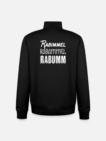 Rabimmel Rabammel Rabumm Shirt - Unisex Organic Zip Sweatshirt von Stanley/Stella - Schwarz