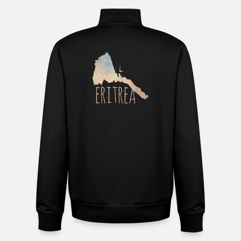 Eritrea - Unisex Organic Zip Sweatshirt von Stanley/Stella - Schwarz