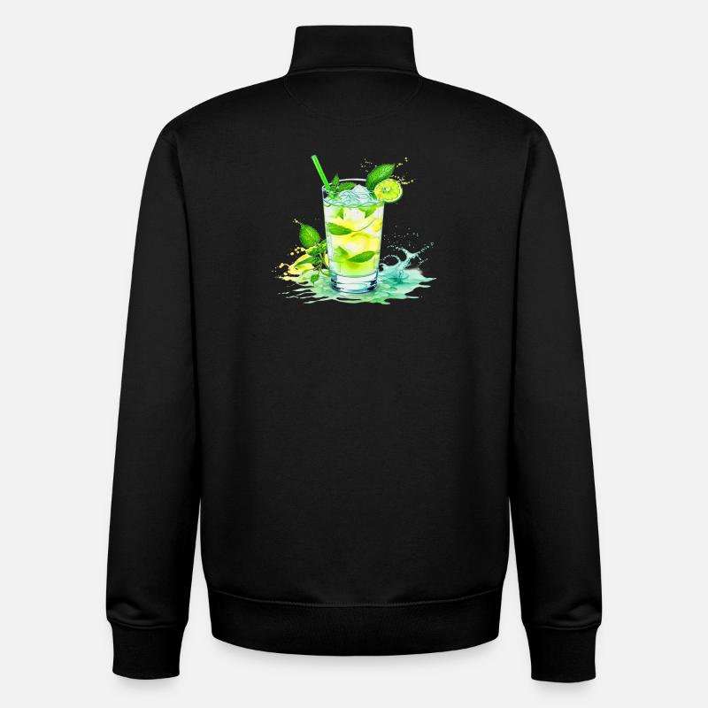 Mojito - Unisex Organic Zip Sweatshirt von Stanley/Stella - Schwarz