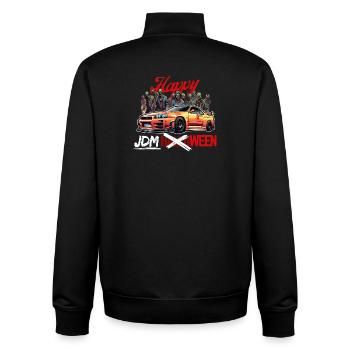 Jdm Halloween edition / Tuning Mechanic Costume - Unisex Organic Zip Sweatshirt by Stanley/Stella - black - Back - AI Model Male 185 light (185cm)