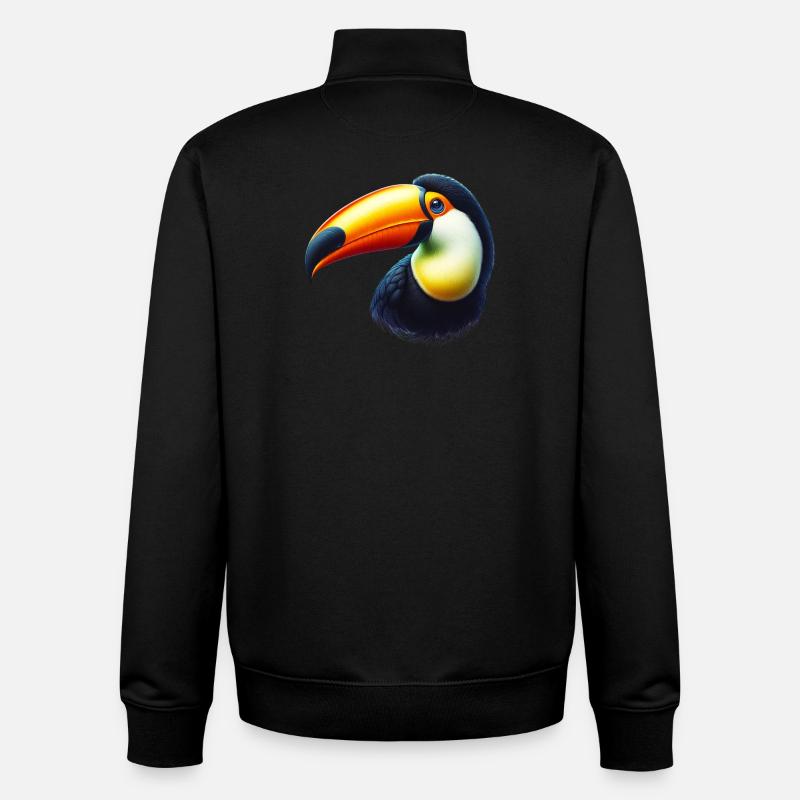 Tukan - Unisex Organic Zip Sweatshirt von Stanley/Stella - Schwarz
