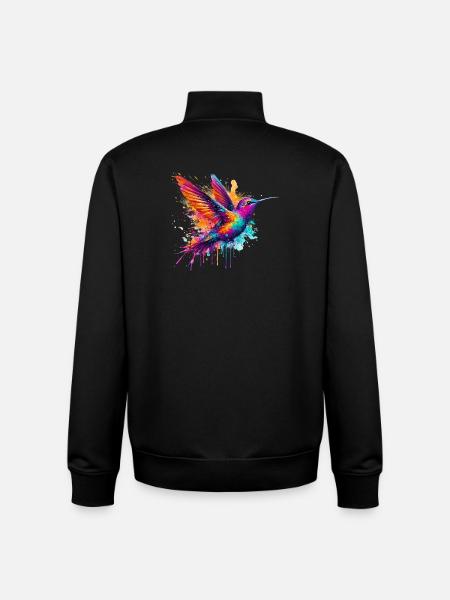 Kolibri - Unisex Organic Zip Sweatshirt von Stanley/Stella - Schwarz