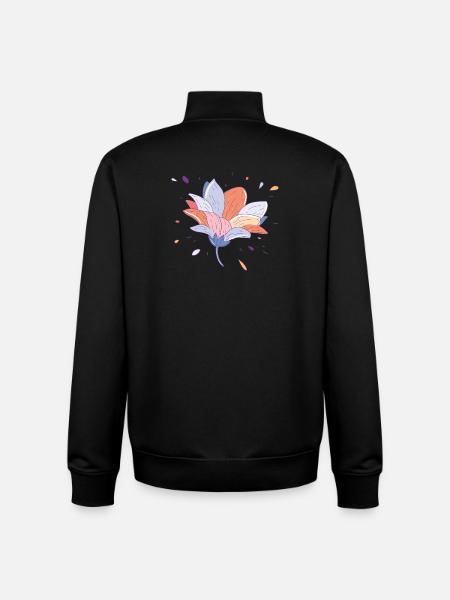 Sommerblume - Unisex Organic Zip Sweatshirt von Stanley/Stella - Schwarz