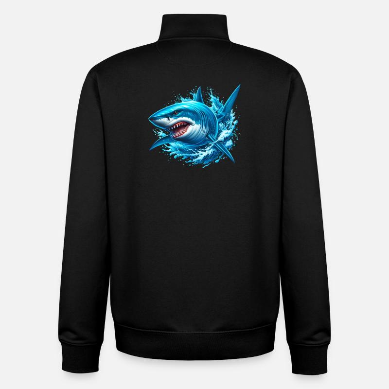 Hai - Unisex Organic Zip Sweatshirt von Stanley/Stella - Schwarz