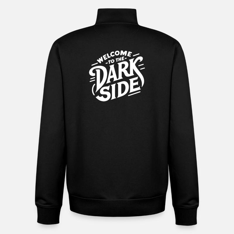 Die dunkle Seite (dunkel) - Unisex Organic Zip Sweatshirt von Stanley/Stella - Schwarz